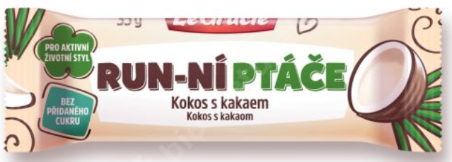 Tyčinka Run-ní ptáče kokos s kakaem 35g
